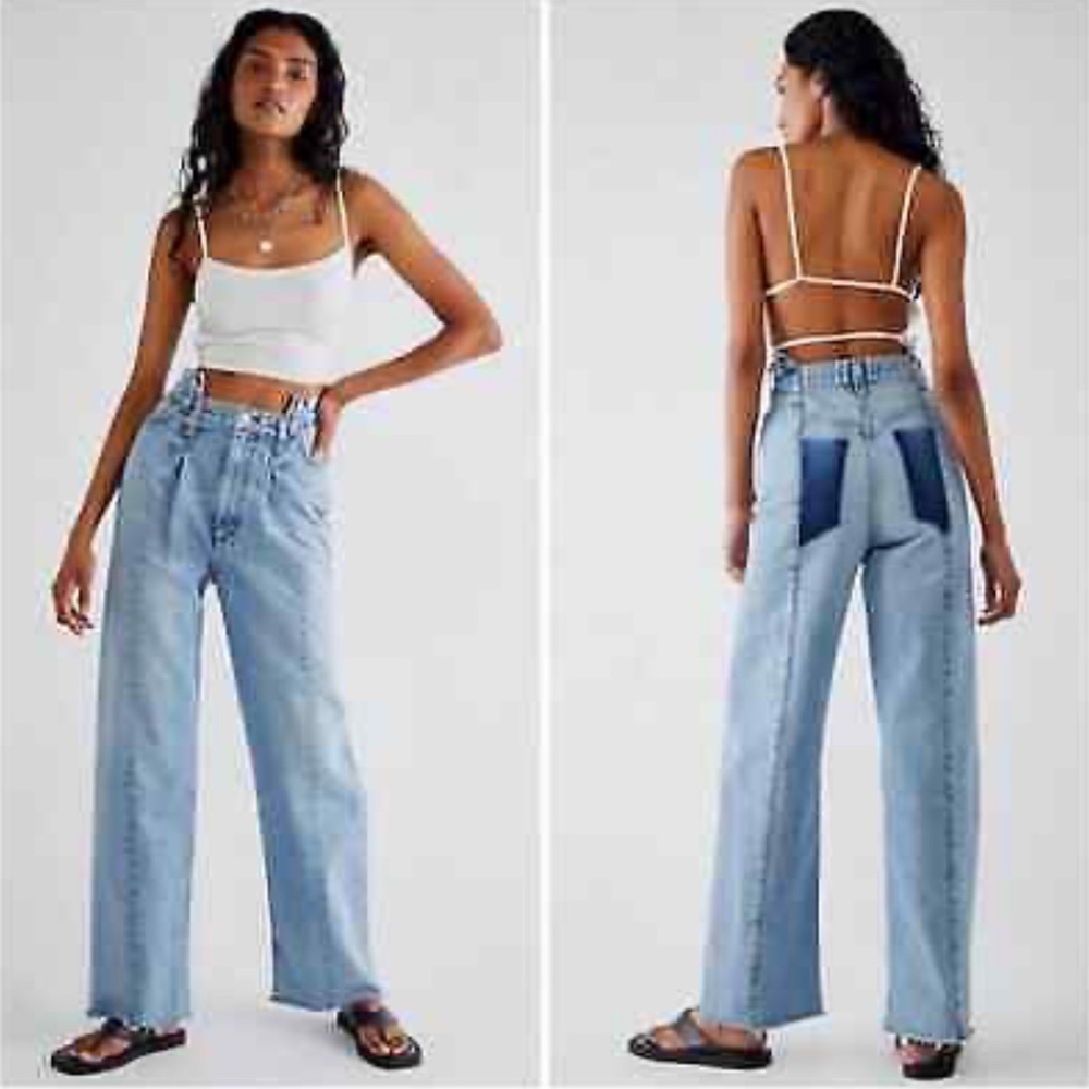 AGOLDE Pieced Angled Jeans Matrix Light Wash